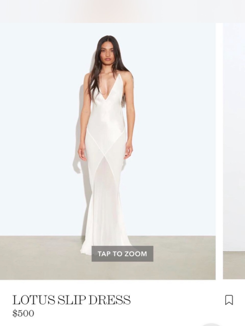 Rat & Boa Ivory Slip Maxi Dress